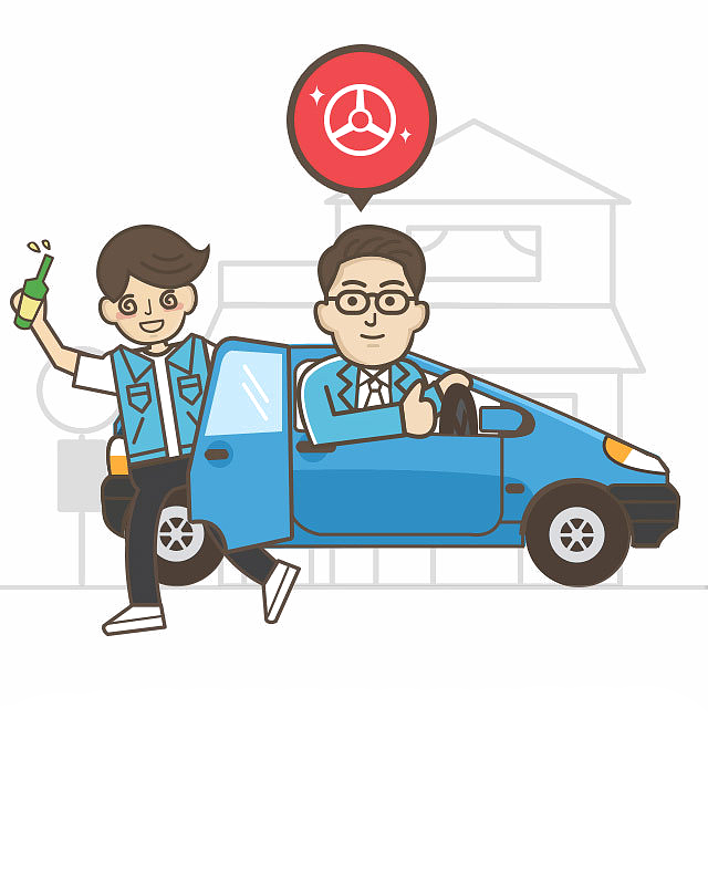 手繪代駕元素 藝術(shù)與服務(wù)的完美融合